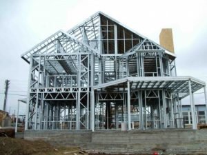 Steel framed house