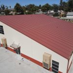 6,844 square feet of insulated roofing panels in a Terra Cotta finish