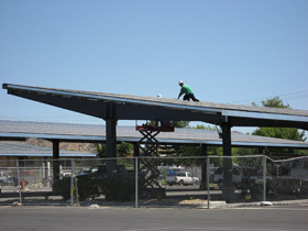 No Roof Panel Carport Design for Solar